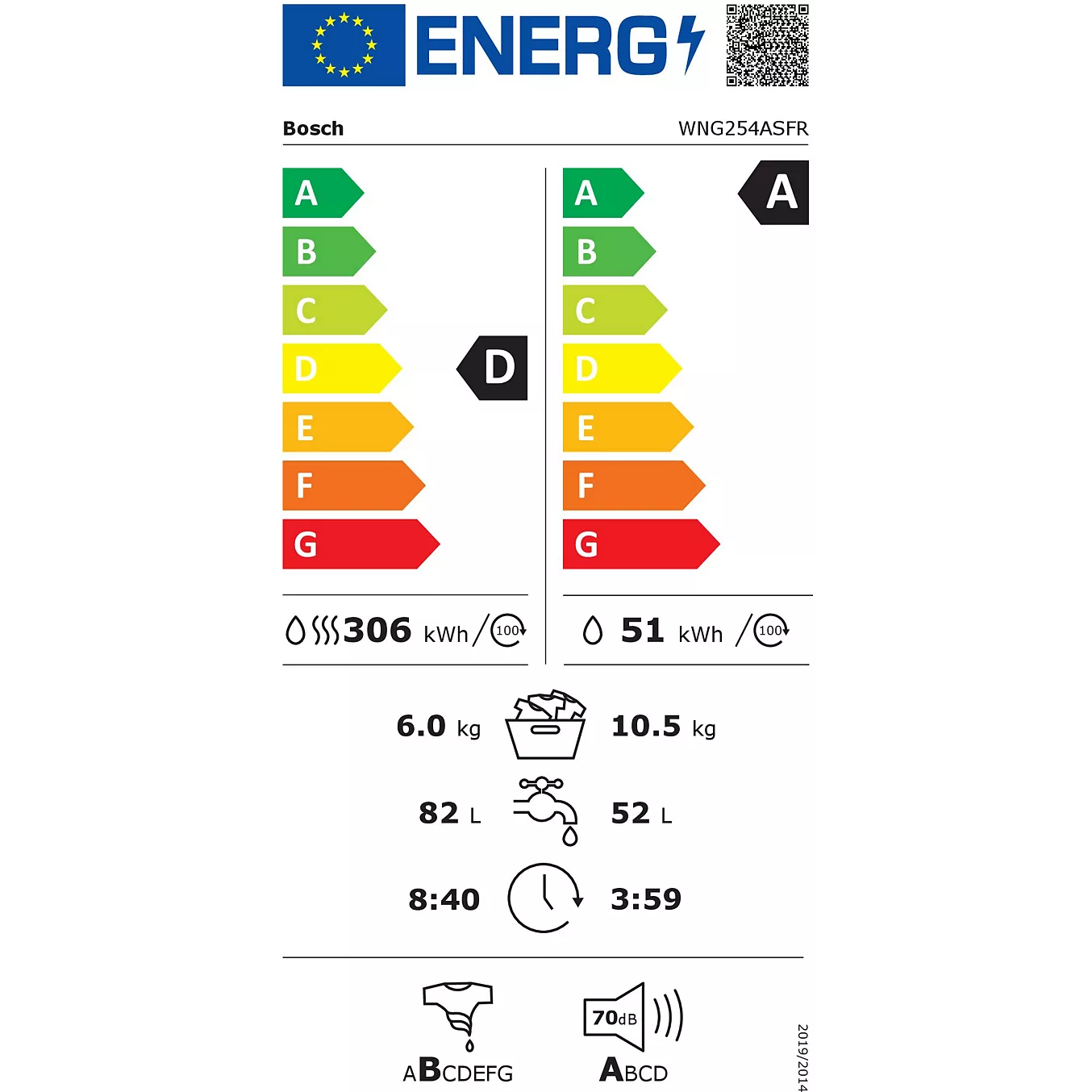 Bosch WNG254ASFR Série 6 – Lave-linge séchant hublot - image 6