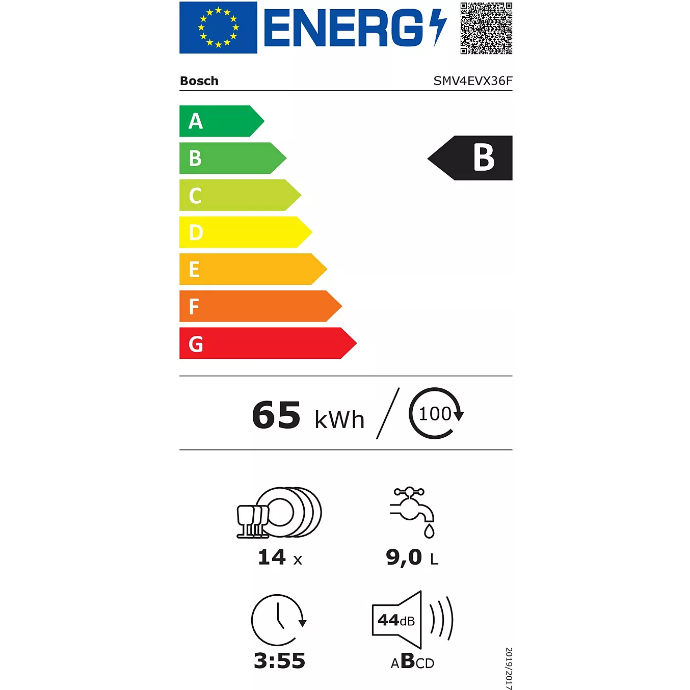 Bosch SMV4EVX36F Série 4 Serenity – Lave-vaisselle encastrable - image 9
