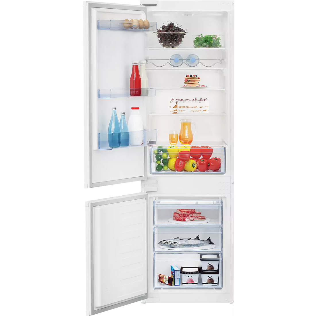 Beko BCSA285K4SNLH Réfrigérateur combiné encastrable - image 2