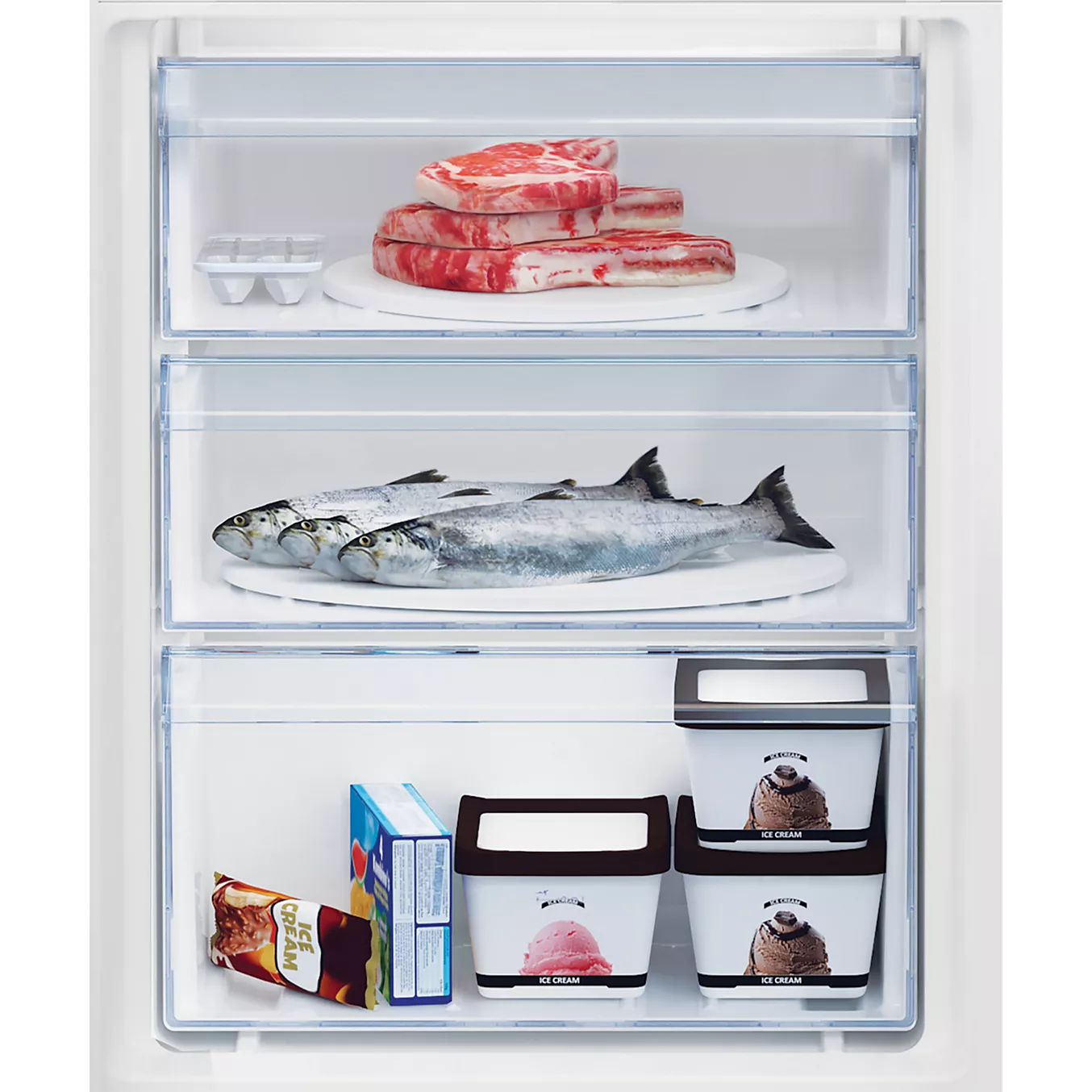Beko BCSA285K4SNLH Réfrigérateur combiné encastrable - image 4