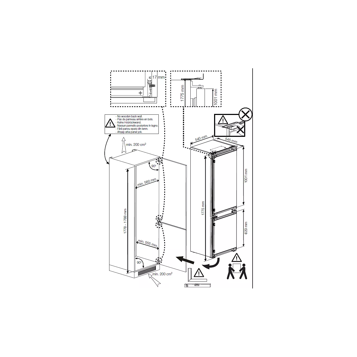 Beko BCSA285K4SNLH Réfrigérateur combiné encastrable - image 9
