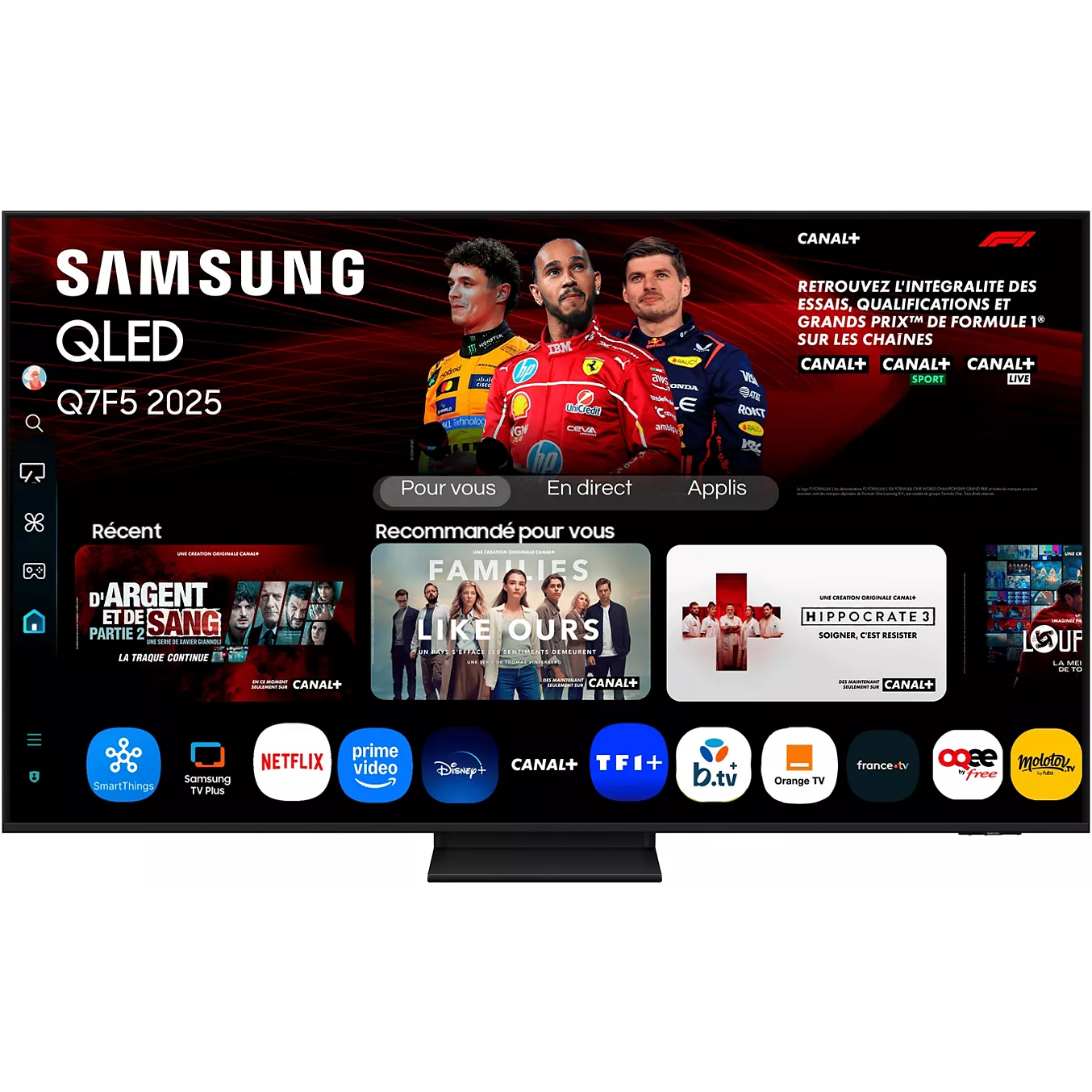 TV QLED SAMSUNG TQ55Q7F5 4K AI SmartTV 2025 - 2