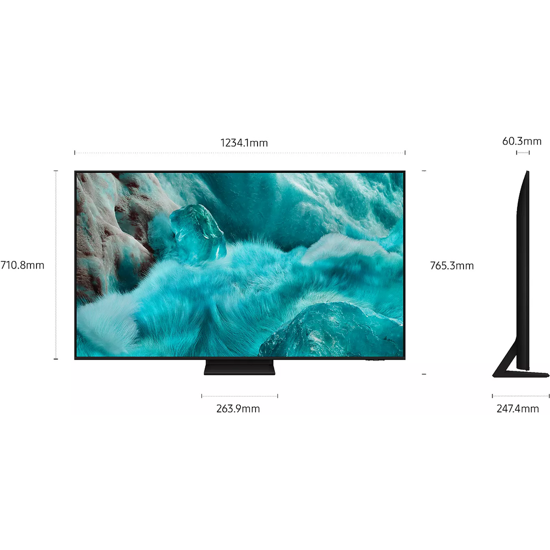TV QLED SAMSUNG TQ55Q7F5 4K AI SmartTV 2025 - 2