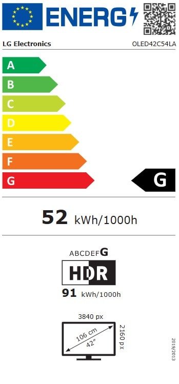 Tv oled evo lg oled42c5 106 cm 4k uhd 2025