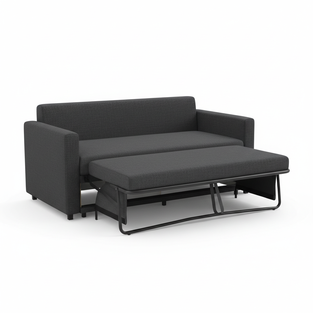 Canapé-lit compact 2 places anthracite